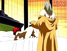 Master flogs her ass and fills her with his hard cock