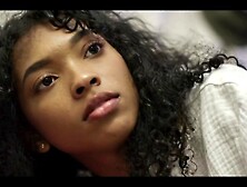 Stunning ebony Barbie Rous got time frozen fucked