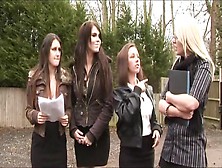 Women give handjob to a perv old man