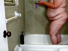 Large Booty Golden-haired Pawg mother I'd like to fuck Whore Taking Shower & Twerking Large Butt (White Beauty Chubby Snatch) PO