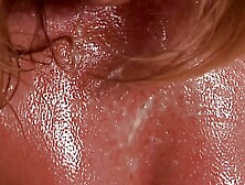 Blonde sexy whore taking a shower