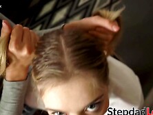 Midlife Crisis with 42yearold Latina milf Eliza Ibarra and stepdaughter, Latina goddess Anastasia Knight.