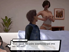 He decorates his girlfriend's stepmom with jizz