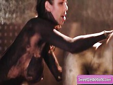 Hawt and lustful lesbo milfs Alexis Fawx,  Ana Foxxx screwing in the mud and have a fun powerful climax