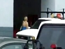 Stalked and striped down on street!