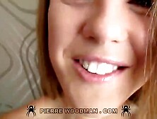 Blue- eyed golden-haired with large, natural tits is sucking many emo hard dongs in a row