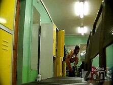 Teen Caught by Spy Cam Naked in Locker Room