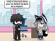 (Gacha Life) Letting my older boss fuck me~!!