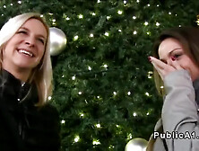 Two Babes Sucking Two Dicks Outdoor