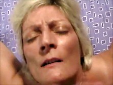 Mature Blondie Takes A Facial. Mp4