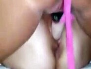 Wife Enjoying A Strapon From A Chick While Husband Films