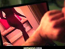 Round Assed Black Takes On Stepdad's Hard Ramrod