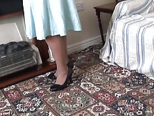 Horny and a tad sloppy Granny April Thomas