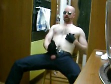 Large Dad: Muscles,  Gloves,  Cigar,  And Cum