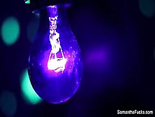 Samantha Black Light Lesbian Fun