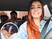 Sleazy app driver caught passenger masturbating from ass and plowed him without a condom!