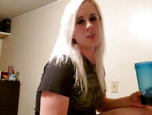 Hot MILF Seducing Step Son for Hot JOI Blow Job