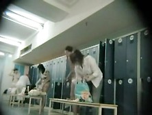 Changing room girls exposing their nice round asses