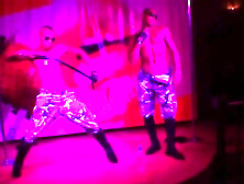 Bella Margo in hot slag gives an amateur blow job in a toilet