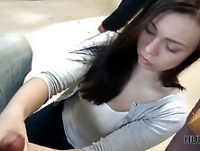 Hunt4k.  dark haired sucks cock and gives vagina for drilling