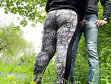 Felt My Mother in Law's Camel Toe in Leggings While She Was Making Me Cum