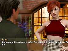 Amateur hentai visual novel featuring busty blonde with a big ass