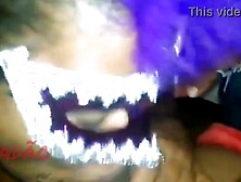 Nasty ebony cutie giving a great oral-job