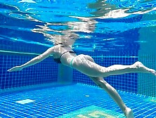 This Blonde Made Me Cum in a Public Pool!