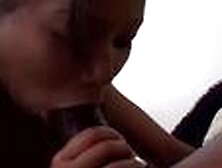 Ebony cutie gives head and fucks black pecker