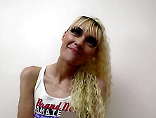 Skinny Blonde Sassy Likes Giving A Wet Rimjob And Blows A Rod To Milk It!