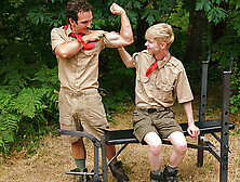 Work Out With The Twink Scout Boy