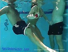 Sandy Knight Underwater Threesome