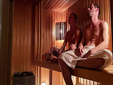 2 Guys In The Sauna Got Fucked Hard