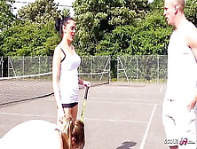 Charming Mom Jess Tricked To Fuck By Sons Best Friend After Tennis Match