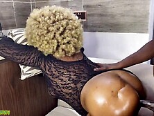 Step Father Drilled Me In The Kitchen With His BBC Whiles The Water Was Running Soaked