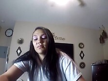 Mexican Hottie Takes A Load Sucking My Cock