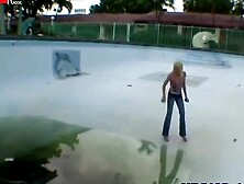 Pick up of a cute little bimbo