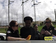 CHOCOLATE PERV caught spying on white CHICKS