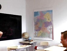 Anal sex lessons during a gang bang with a professor