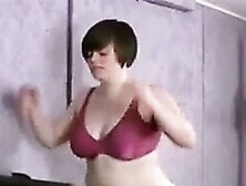 Chubby hairy workout