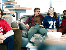 Stepdaughter fucks stepdads two friends