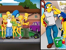 The Hot Cleaning Lady -The Simptoons