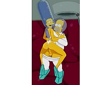 bart simpsons mamma giving bart simpsons daddy