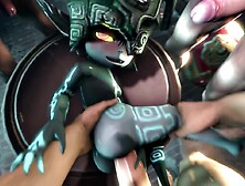 Animated Gang Bang With Midna From The Legend Of Zelda