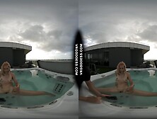 Sexy Mary Jane Using Glass Dildo In Jacuzzi