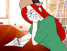 He writes a frank explanatory note at school ! Gravity Falls Anime Wendy! 2d Porn anime