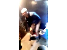 Guy caught naked in bath