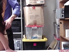 Dark Hair Hispanic 18 Yo Shoplifter Fucked Rough By Guard