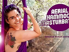 Cat Asstrophe In Aerial Hammock Masturbation