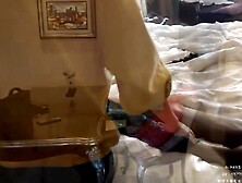 shoeles nylon feets at vititims